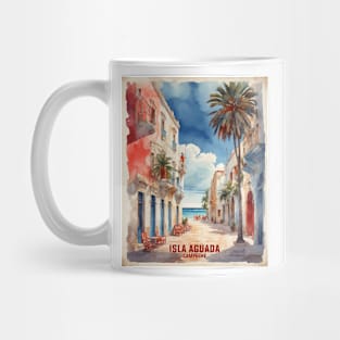 Isla Aguada Campeche Mexico Vintage Tourism Travel Retro Mug